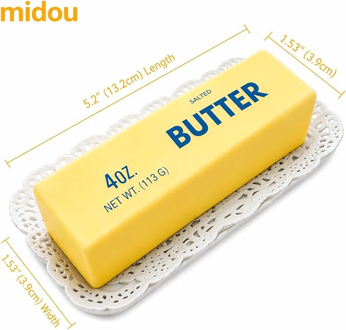Midou Slow Rising Dumpling Squishy Butter Squeeze Toy Sensory Stress Relief Squishies Soft & Stretchy Fidget Toys for Anxiety Relief Party Favors 1Pcs