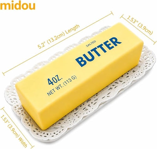Midou Slow Rising Dumpling Squishy Butter Squeeze Toy Sensory Stress Relief Squishies Soft & Stretchy Fidget Toys for Anxiety Relief Party Favors 1Pcs